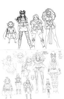 Moritat - Rat Queens (Image Comics) issue #Concept Sketches
