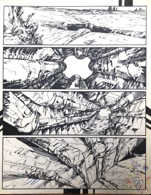 Druillet Philippe | La Ville page 3 | Thornbush Art