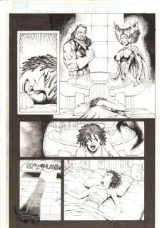 Sandu Florea, Sean Chen - x-men: the end #3 p. 11 - aliyah bishop has a nightmare about bishop and deathbird - 2004