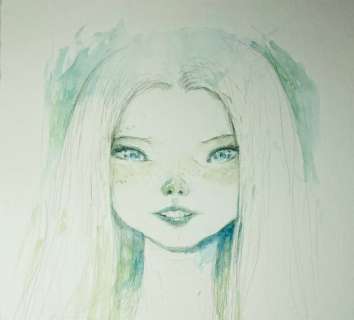 Sandoval, Tony | Sandoval, Tony - Dessin original couleur - Hypnotic Girl - (2020) | Catawiki