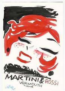 Antonio Lapone | Antonio Lapone - studio/illustrazione originale "Martini & Rossi - Vermouth" - Page volante - Exemplaire unique | Catawiki