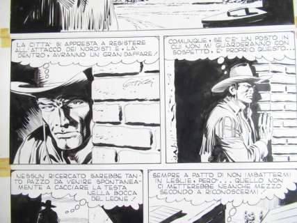 Giovanni Ticci | Tex n. 299 ’’Fuga da Anderville’’ pag. 59 - G. Ticci Tavola Originale Firmata - (1985) | Catawiki