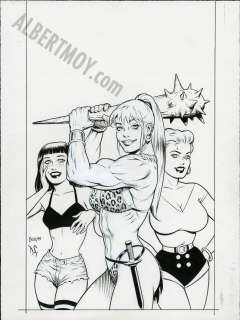 Dave Stevens, Gilbert Hernandez - Girl Crazy Issue 1 Page Cover