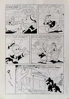 Luciano Gatto - Topolino #728 pag.186 - L. Gatto - tavola originale â€œPaperino e la brocca rapitaâ€ - Page volante