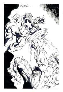 Captain America vs. Hulk Sketch by Ron Wilson | mycomicshop.com