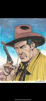 Fabio D’agata | Tex - illustrazione originale di Fabio D’Agata - Page volante - Exemplaire unique | Catawiki