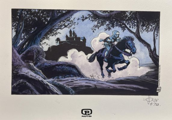 EX-LIBRIS MARIAN - COULEURS ORIGINALES PAR ISABELLE RABAROT - SIGNÉ PAR OLIVIER VATINE (VISUEL N°2) | Pulp’s