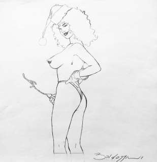 Roberto Baldazzini | Roberto Baldazzini - Illustrazione a matita / firmato - Page volante - Exemplaire unique | Catawiki