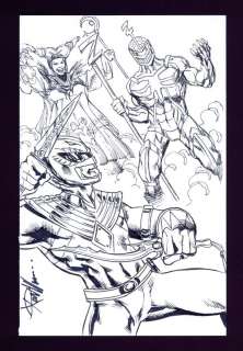 Mighty Morphin Power Rangers Sketch by Ron Williams | mycomicshop.com