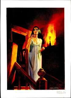 San Julian - WOMAN ON STAIRS, Painting, Signed | Russ Cochran