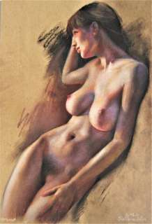 Yuliya Kyrylova | Pin Up - Y.Kyrylova - Original pastel "Beate" A4 - (2021) | Catawiki