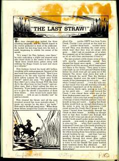 THE LAST STRAW, GUNFIGHTER #12, Silver Printed Proof (Nov-Dec 1949) | Russ Cochran