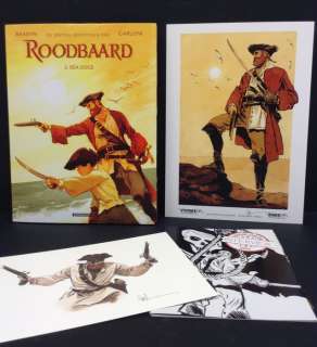 Carloni Stefano | De nieuwe avonturen van Roodbaard 2 - ’Stripwebversie’ - met stofomslag en ex-libris + opdrachttekening +extra ex-libris + interview - Cartonné - EO - (2021) | Catawiki