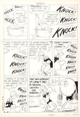Bud Sagendorf | Popeye, issue 11, "The Guest" page 2, 1950 | Galerie 9ème Art
