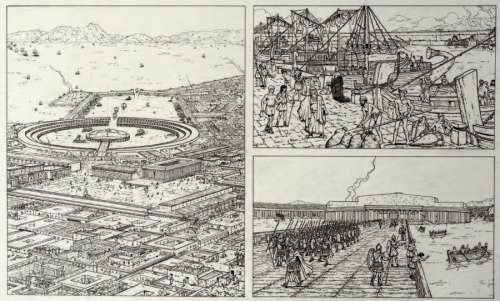 Martin Jacques (Et Vincent Hennin) | MARTIN Jacques Â«CarthageÂ» Belle planche originale Ã  l’encre de… | Tessier Sarrou