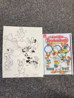 Ray Nicholson | Mickey Magazine - Original Disney Micky and friends ink drawing ~Ray Nicholson~ - Exemplaire unique | Catawiki