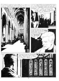 Corrado Roi | Martin Mystère n. 89 - Corrado Roi 3x Tavola Originale "il segreto dei Templari" - Page volante - Exemplaire unique - (1989) | Catawiki