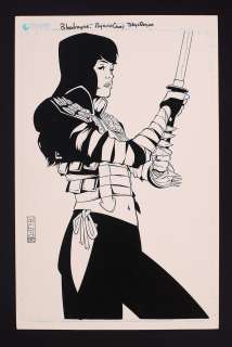 Bloodrayne: Tokyo Rogue (2008 Digital Webbing) Unused Cover Pencils and Inks by Jake Bilbao | mycomicshop.com