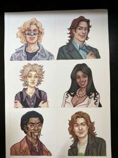 De J.Giner | Dibujo Original de J. Giner, «Rock Hard 1977». Manager y fondo | Yojimbo Cómics