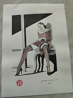 Alessandro Bocci - Milo Manara - A. Bocci - illustrazione originale