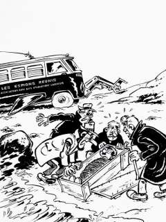 Berck - Originele Cover - Pechvogel / Strapontin T7 - | Berck - Originele cover - Pechvogel / Strapontin T7 - Pechvogel een vleugje geweld / Strapontin plus un zeste de violence - (1972) | Catawiki