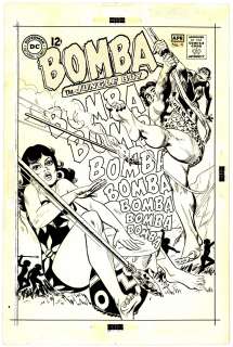 Sparling - BOMBA THE JUNGLE BOY #4, Cover, DC (1968) | Russ Cochran