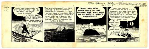 Gould - IN THE NET, DICK TRACY, Daily (09/02/1933) Signed | Russ Cochran
