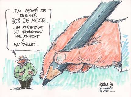 Serdu | Illustration aux feutres pour un hommage au dessin… | Millon