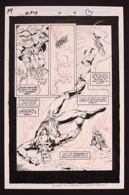 Henry Martinez, Bud Larosa | Original Art from Blaze # 7 (1995) Page 7 Pencils by Henry Martinez, Inks by Bud Larosa | mycomicshop.com