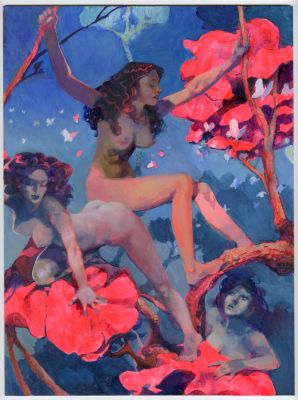 Vince | NYMPHES – Peinture originale 02 | Galerie Barbier