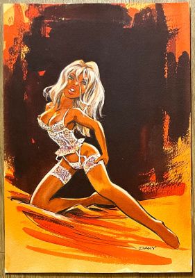 Dany | Painted Portfolio Plate (3) | Thornbush Art