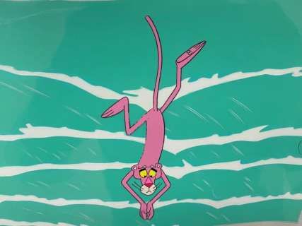 David H. Depatie, Friz Freleng | The Pink Panther - 2 Original cels and drawings of The Pink Panther - BIG SIZE RARE | Catawiki