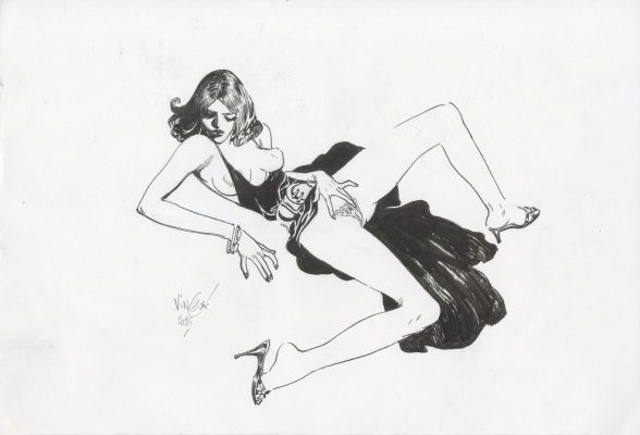 Vince | NYMPHES – Dessin original 47 | Galerie Barbier