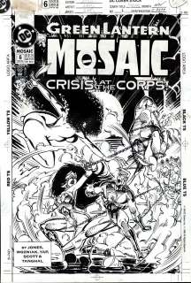 Chris Wozniak - green lantern: mosaic #6 cover (1992)