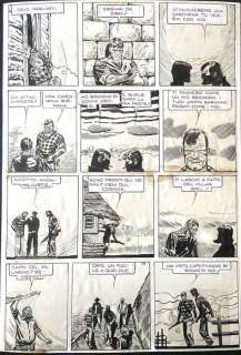 Hugo Pratt | Hugo Pratt - Tavola originale per Junglemen - Page volante - Exemplaire unique | Catawiki