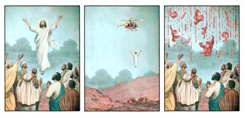 Jeroom | Jeroom - "Jesus vs Chopper" NFT + Art paper on plate (2022) | Catawiki