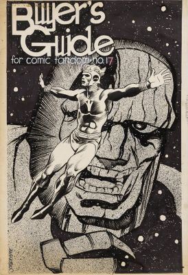 Klaus Janson | Buyer’s Guide for Comic Fandom #17 - Cover, Alan Light Publishing Penciler: Klaus Janson - Inker: Klaus Janson, 1972 | Philippe Labaune Gallery