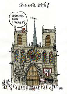 Gab | Gab - Dessin original couleur - Jésus a-t-il existé ? - (2020/2021) | Catawiki