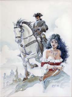 Marini | Le Scorpion, illustration au crayon bleu et Ã  l&#… | Millon