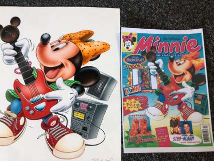 Ray Nicholson | Original cover drawing German Minnie Magazine by Ray Nicholson - Exemplaire unique | Catawiki