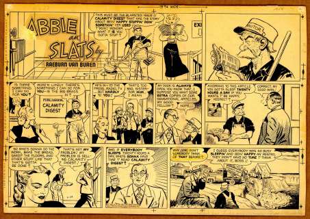 Van Buren - "Abbie an’ Slats" Sunday Page (05/23/1954) NO RESERVE! | Russ Cochran