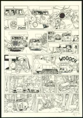 Jean-Christophe Thibert | Planche originale n°45 - Il faut sauver Hitler - Kaplan & Masson | Daniel Maghen