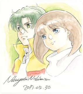 Nishimura MakotoKaoru Hand-Drawn Color Shikishi " After War Gundam X" | Mandarake (Big Web)