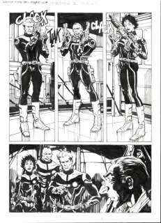 Fabrizio Busticchi & Luana Paesani - | Fabrizio Busticchi & Luana Paesani - 4x Tavola Originale - Nathan Never n. 336 "Incubi e paradisi" - (2019) | Catawiki