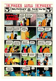 Gray - LITTLE ORPHAN ANNIE, Sunday Color Proof (09/15/1940) | Russ Cochran