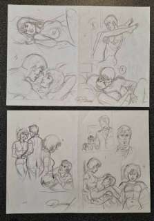 Renaud Denauw | Renaud - 2 x Crayonné original érotique - Les Crabes - (2018) | Catawiki