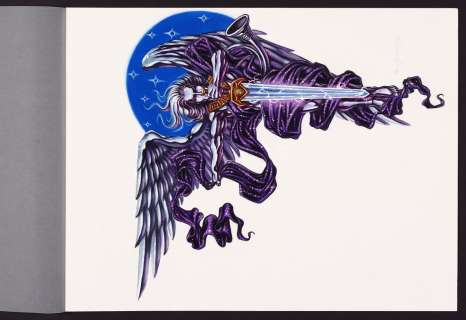 Original Art from Dungeons and Dragons: The Book of Exalted Deeds (2003) Page 125 ’Barachiel The Messenger’ by Ron Spencer | mycomicshop.com