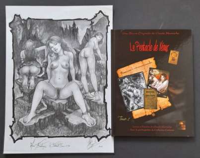 Claude Marrache | Claude Marrache - Signed original drawing & signed book with dedication - Cartonné - EO - (2006/2011) | Catawiki