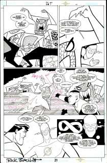 Burckett - JUSTICE LEAGUE A ADVENTURES #7 Pg 21 (DC, 2002) SIGNED NO RESERVE! | Russ Cochran