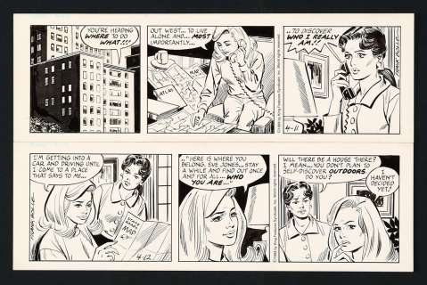Original Art for Heart of Juliet Jones Comic Strip (4/11-4/12 1994) by Frank Bolle | mycomicshop.com